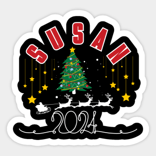 Jessica Christmas Cute 2023 Family Women's Christmas Jessica Holiday Sticker